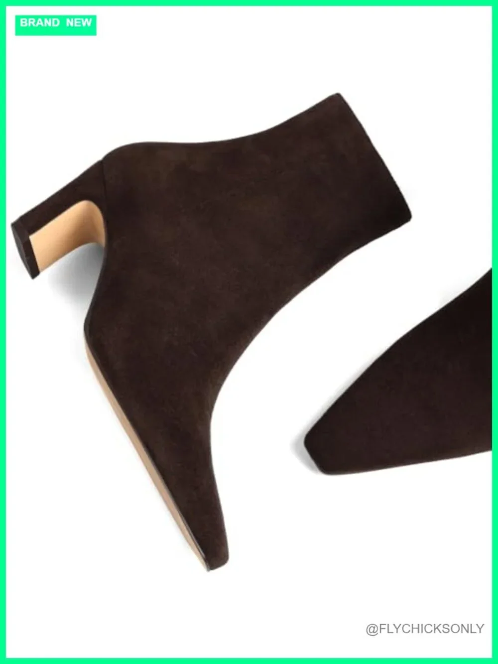 Women's Square Toe Chunky Low Heel Ankle Booties Side Zip Faux Suede